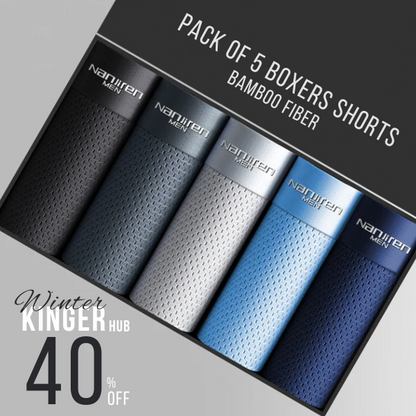Bambusfaser-Boxershorts (5er-Pack)